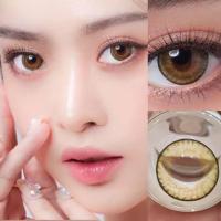 ราคา คอนแทคเลนส์ รุ่น Oh soul ยี่ห้อ Pitchylens Pretty doll มีสีเทา ตาล Gray Brown มีค่าสายตา (16645309280)