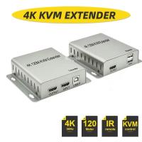 ราคา Extender KVM USB HDMI 4K 120M ผ่านทาง Cat5e 6สาย Rj45 1080P 60M HDMI ไปยัง RJ45พร้อม USB Extendor เครื่องส่งสัญญาณสนับสนุนแป้นพิมพ์เมาส์ (17721610308)