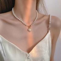 ราคา Fashionสร้อยคอเกาหลี สร้อยคอโชคเกอร์จี้หัวใจคริสตัลไข่มุกสไตล์ Zackaree (20870990818)