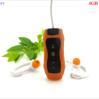 ราคา FT กันน้ำ IPX8 CLIP MP3 Player FM Radio STEREO Sound 4G 8G ว่ายน้ำดำน้ำ (20819941926)