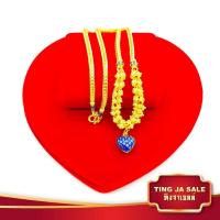 ราคา สร้อยคอทอง สี่เสาระย้าขั้นดอกพิกุล ห้อยหัวใจลงยา น้ำหนัก3บาท ยาว18นิ้ว ชุบทองคำแท้ 24K เครื่องประดับ ทองเหมือนแท้ (923370429)