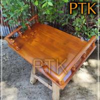 ราคา BF หิ้งพระไม้สักติดผนังเหลี่ยม ขนาดกว้าง 60 36 ซม สีย้อม หิ้งพระติดผนังไม้สักแพร่ มีรับประกัน (17010367086)