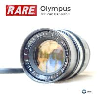 ราคา เลนส์มือหมุน Olympus E Zuiko Auto T 100mm f 3 5 Lens for Pen F FT FV SN 235851 Rare (21339085805)