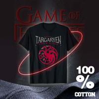 ราคา BIL NBA ข้อเสนอเวลาจำกัด เสื้อยืดคอกลมพิมพ์ลายโลโก้มังกร Game of Thrones House Targaryen Sigil แฟชั่นฤดูร้อน สําหร (16985395053)