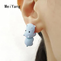 ราคา MeiYang ตุ้มหูรูปสัตว์น่ารักแฟชั่นสำหรับผู้หญิงการ์ตูนตลกไดโนเสาร์ฉลามสุนัขฮิปโปต่างหูเม็ดกลม (17428491792)
