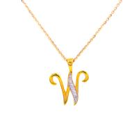 ราคา Happy Jewelry จี้ตัว W จี้ตัวเขียนสวยๆ ทองแท้ 9k 37 5 เพชรเกสร PD200 (17330431024)