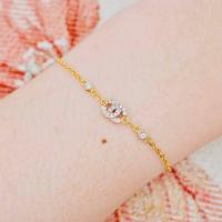 ราคา พร้อมส่ง สร้อยข้อมือ CC เพชรแท้ ทองคำแท้18K ทอง75 0 เพชรแท้น้ำ100 เบลเยี่ยมคัต 18KPB450 (20747351379)