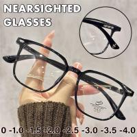 ราคา แว่นตาป้องกันแสงสีฟ้าโบราณที่มีระดับ 100 150 200 250 300ถึง 400โปร่งแสงแฟชั่นแว่นสายตาสั้นกรอบสี่เหลี่ยมชาไล่ระดับสีของผู้หญิง (20889835976)