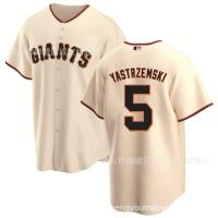 ราคา Giants 5 black Yastrzemski drop baseball jersey MLB baseball Jersey (19349320150)