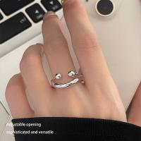 ราคา แหวนแหวนปรับขนาดได้ผู้หญิงยิ้มสแตนเลส (20612190755)