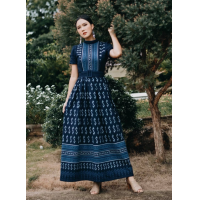 ราคา ชุดเดรสพื้นเมืองลายขอ ผ้าฝ้ายพื้นเมืองล้านนา (19451680960)