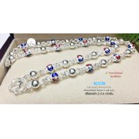 ราคา สร้อยคอเงินแท้92 5 สร้อยเส้นใหญ่ เม็ดปะคำ ลงยา หนัก 2 2 6 บาทตัน ยาว 18 24 นิ้ว งานไทย (12497159350)