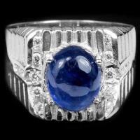 ราคา แหวนงินแท้ 925พลอยไพลิน Sapphire น้ำหนัก 3 08 กะรัต สวยมากค่ะ (418956868)