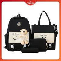 ราคา Thunlit ชุดกระเป๋านักเรียน4ชิ้นกระเป๋าโรงเรียนประถมอายุ6 12ปีกล่องปากกากระเป๋านักเรียนกระเป๋าทรงสี่เหลี่ยมมีหูหิ้วสะพายไหล่ (21195305872)