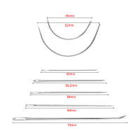 ราคา BEST NEEDLES ชุดเข็มเย็บผ้า เข็มชุดDIY 7ขนาด อย่างดี เข็มเย็บผ้าหนา เย็บหนัง เย็บรองเท้า โปรพิเศษ (21150814378)