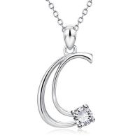 ราคา Frascati A Z เริ่มต้นตัวอักษรตัวอักษรจี้สร้อยคอ เงินแท้ 925 (1700008348)