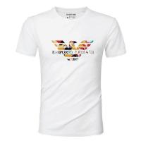 ราคา Armani Armani T shirt Mens New Summer Mens EA7 Classic Eagle Logo Round Neck Slim Fitting Cotton Short Sleeve Base Shirt (16079060449)