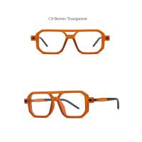 ราคา Rivet Polygon แว่นตากันแดดผู้หญิง Vintage Gradient แว่นตากันแดดผู้ชายโปร่งใส Anti Blue แฟชั่นแว่นตายี่ห้อ UV400แว่นตา Shades (15683148853)