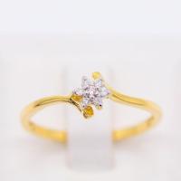 ราคา Happy Jewelry แหวนเพชรของแท้ ดอกพิกุล ทองแท้ 9k 37 5 ขายได้ จำนำได้ ME543 (12298407625)
