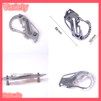 ราคา Variety Hot Sale คีมยึดกุญแจอเนกประสงค์ประแจ QuickDraw carabiner สแตนเลสพร้อมที่เปิดขวด (20450631150)