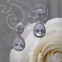 ราคา Value Jewelry ER0141 กว้าง1cmยาว2cm เครื่องประดับเพชรCZ เกรดพรีเมี่ยม หนีบ ห่วง ระย้า คริสตัล เพชร สร้อยข้อมือ สร้อยคอ แหวน (161513414)