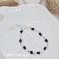 ราคา Silver Aholic สร้อยข้อมือเงินแท้ ประดับหินแท้เปลือกหอยมุกแท้ (16429007917)