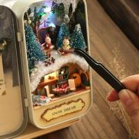 ราคา DIY บ้านตุ๊กตา ใหม่ Box Theatre พร้อมไฟ LED DIY Box Theatre ประกอบเอง มีไฟ (20347251660)