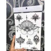 ราคา ตัวอักษร สติ๊กเกอร์แทททู รอยสักชั่วคราว ขนาด 21x15 cm Temporary Tattoo Sticker รอยสักชั่วคราวกันน้ำ แทททูกันน้ำ แทททูลายสัก แทททูเท่ ๆ (7589994469)