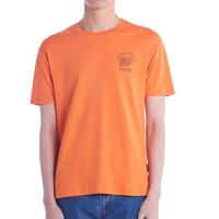ราคา ลดล้างสต๊อก ฮาร่า ของแท้ เสื้อยืดผู้ชายแขนสั้น สีส้ม สกรีนลาย Cotton 100 คุณภาพดี สวมใส่สบาย รุ่นHMTS 0195 38 (18156631748)