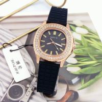 ราคา นาฬิกา Bolun นาฬิกา ผู้หญิง นาฬิกาลำลอง ผู้หญิง ขอบประดับเพชร หรูหรา สายนาฬิกา ยางเรซิน ปั้มลาย หน้าปัด 38 มม (20338968758)