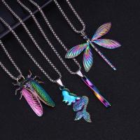 ราคา BAC ฮิปฮอปสร้อยคอ Mermaid Spiral Strip Spaceman จี้รูปแมลงปอ (9087764143)