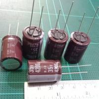 ราคา 4200UF 35V คาปาซิเตอร์ELNA สีน้ำตาล 105C แพ็ค5ตัว 18x26mm แท้ ใหม่แกะกล่อง คุณภาพเต็ม100 คาปาซิเตอร์ Capacitor ตัวเก็บประจุ อะไหล่อิเล็กทรอนิกส์ Electronic (2326978850)