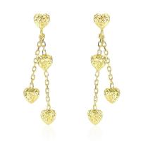 ราคา ต่างหูแบบห้อยโซ่ ทองคำแท้ 14k เพชรรูปหัวใจ Style dangle earrings 14k yellow gold chain shaped diamond heart พรีออเดอร์ pre order ทัก chat ก่อนสั่ง (1391540197)