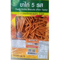 ราคา ขนมปี๊บ ขาไก่ 5 รส ขนมปังกรอบรูปแท่ง ขนมปังกรอบ (16932392232)