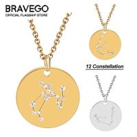ราคา Bravego 12 Constellation จี้เหล็กไทเทเนียมสร้อยคอราศีกุมภ์ราศีเมษราศีพฤษภราศีเมถุนมะเร็งLeoราศีกันย์ราศีตุลย์ราศีพิจิกราศีธนู Capricorn Star Zodiac Sign สร้อยคอเครื่องประดับวันเกิดของขวัญ (5587442546)