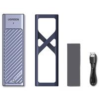 ราคา UGREEN M2 SSD Case M 2 SATA Enclosure Adapter 10Gbps USB 3 2 Gen2 USB C External Enclosure Supports M and B M Keys (18839110593)
