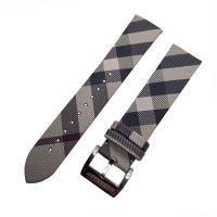 ราคา 2023 New Burberry BU9023 bu9024 สายนาฬิกาข้อมือ หนังวัวแท้ ลายสก๊อต สีเงิน สําหรับผู้ชาย 20 มม (19859851348)