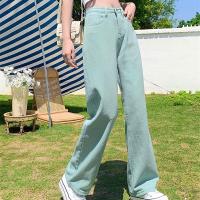 ราคา Magical house 2023 new HOT FASHION lazlook กางเกงยีนส์เอวสูงหลวมตรงขากว้าง DENIM หญิง Y2k Casual Dickies VINTAGE baggy กางเกง (19955722964)