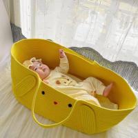 ราคา พลิกเตียงเด็กที่มีที่จับนอนตะกร้าเชือกผ้าฝ้ายตะกร้าทารก Bassinet Carryเตรียมพร้อมสำหรับการออกนอกบ้านท่องเที่ยวนอนตะกร้าเปลเด็กนอนเตียง (18744833882)