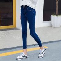 ราคา Cropped Jeans Women S New Slim Stretch Leggings Trousers High Waist Black Pencil Pants (16625999290)