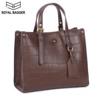ราคา Royal Bagger กระเป๋าสะพายไหล่ผู้หญิงกระเป๋าสะพายไหล่หนังวัวแท้แฟชั่นยุโรปและอเมริกากระเป๋าถือสุภาพสตรี (10417030576)
