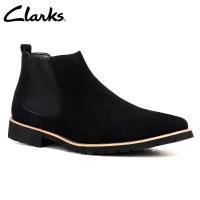 ราคา Clarks รองเท้าลำลองผู้ชาย ด้านบนรองเท้าบูทเชลซีชายสแตนฟอร์ด สีดำ (21087929571)