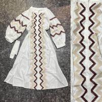 ราคา Midi Bohemian Dres เดรสยาวโบฮีเมียนติดกระดุมหน้า งานปักลายชนเผ่าสไตล์โบฮีเมียน (20512810111)