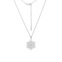 ราคา Merii สร้อยคอพร้อมจี้เงินแท้ 925 ชุบโรเดียมประดับ CZ ทรงมาร์คีส์ ดีไซน์เกล็ดหิมะ ยาว 16 นิ้ว Snowflakes 221N0382 01 (20626997365)