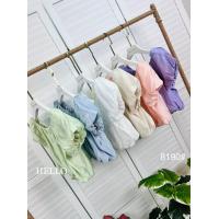 ราคา ส่งทั่วไทย เสื้อคอปาด แขนบอลลูน เอวจ้ำ ผ้านิ่มใส่สบาย มีซับใน 8190 (15814609918)