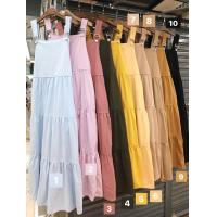 ราคา W12 2BM เอี๊ยมกระโปรงผ้าลูกฟูก สไตล์เกาหลีทรงโอเวอร์ไซส์ สาวอวบใส่ได้ 100สี (20204789633)