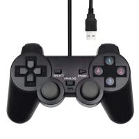 ราคา Wired USB PC Game Controller Gamepad For WinXP Win7 8 10 Joypad For PC Windows Computer Laptop Black Game Joystick (9851449145)