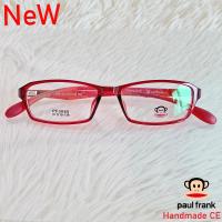 ราคา กรอบแว่นตา สำหรับตัดเลนส์ แว่นตาชาย หญิง Fashion รุ่น Paul Frank 30655 สีแดง กรอบเต็ม ทรงเหลี่ยม ขาข้อต่อ วัสดุ TR 90 รับตัดเลนส์ทุกชนิด (9959082349)