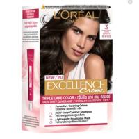 ราคา Loreal excellence cream ครีมเปลี่ยนสีผม ลอรีอัล เอ็กเซลเล้นซ์ ครีม ปิดผมขาว ยาย้อมผม ปิดผมหงอก กล่องแดง (12756183613)