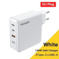 ราคา Essager 140W เครื่องชาร์จ GaN USB Type C ที่ชาร์จแล็ปท็อปหลายพอร์ต100W PD ชาร์จเร็วสำหรับ Macbook Air M1 M2 Pro IPhone Samsung 65W ตัวโทรศัพท์แท็บเล็ต Chagers (19200118829)